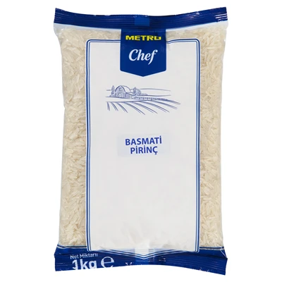 METRO Chef Basmati Pirinç 1 Kg - Uzun Taneli, Tane Tane 4'li Avantaj Paketi ürün görseli 1