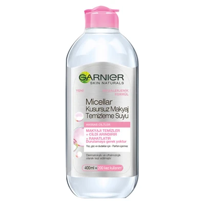 GARNIER Mucizevi Makyaj Temizleme Suyu 400 ml - Cilt Temizleyici 2'li Ekonomik Paket ürün görseli 1