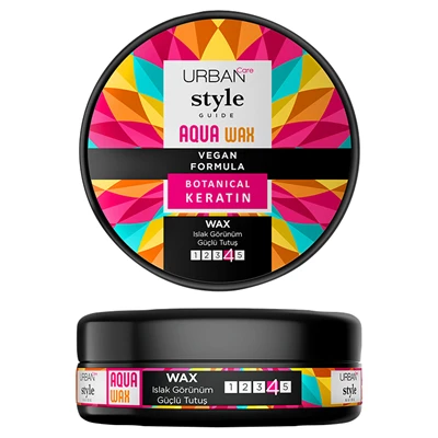 URBAN CARE Wax 100 Ml Aqua Islak Sert Görünüm Ekstra Tutuş 8'li Avantaj Paketi ürün görseli 1