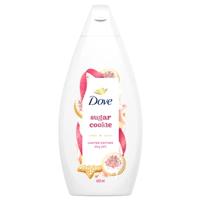 Dove Sugar Cookie Duş Jeli 450 ml - Tatlı Kurabiye Kokulu Nemlendirici Duş Jeli 8'li Avantaj Paketi ürün görseli 1