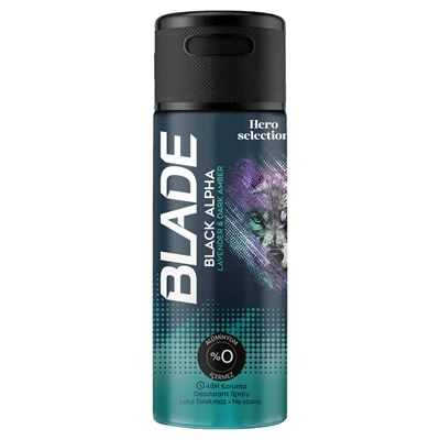 BLADE Star Black Alpha Deodorant 150 ml - Etkili Koruma ve Ferahlık 4'li Avantaj Paketi ürün görseli 1