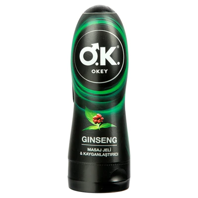 OKEY Masaj Jeli 200 ml Ginseng – Uzun Süreli Zevk İçin Rezervuar Uçlu 2'li Ekonomik Paket ürün görseli 1