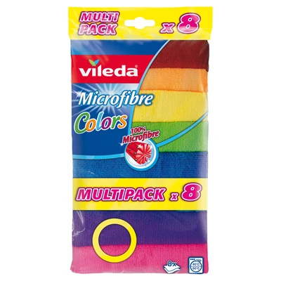 Vileda Colors Mikrofiber Bez 8'li - Renkli ve Etkili Temizlik 2'li Ekonomik Paket ürün görseli 1