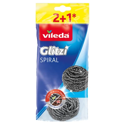 Vileda Ovma Teli 3Lü - Paslanmaz Çelik, Zor Lekelere Karşı Etkili Temizlik 3'li Ekonomik Paket ürün görseli 1