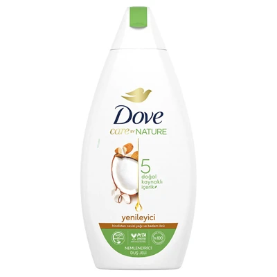 Dove Hindistan Cevizli Duş Jeli 450 ml - Nemlendirici ve Besleyici 5'li Avantaj Paketi ürün görseli 1
