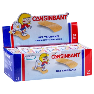 Cansınbant Bez Yapılı Yara Bandı 10x30 Adet Esnek Nefes Alan 4'li Avantaj Paketi ürün görseli 1