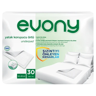 Evony Hasta Altı Örtüsü 30'lu - İpeksi Yüzey, Sızdırmaz ve Kaymaz Koruma 3'li Ekonomik Paket ürün görseli 1