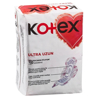 Kotex Ultra Süper Ekonomik Hijyenik Ped Uzun 18'li Maksimum Koruma 4'li Avantaj Paketi ürün görseli 1