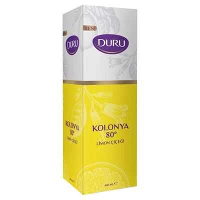 DURU Kolonya Pvc 400 Ml Limon - Ferahlatıcı ve Kalıcı Koku 5'li Avantaj Paketi ürün görseli 1