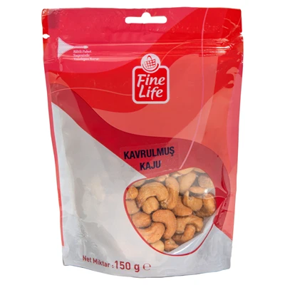 Fine Life Kavrulmuş Kaju 150 G - Taze Atıştırmalık Kuru Yemiş 4'li Avantaj Paketi ürün görseli 1