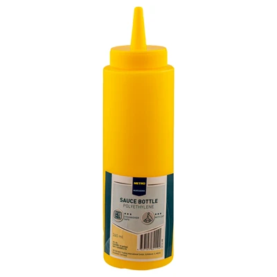 METRO PROFESSIONAL 260 ml Sarı Sosluk Seti - 4 Adet PP Gastronom Şişe 8'li Avantaj Paketi ürün görseli 1