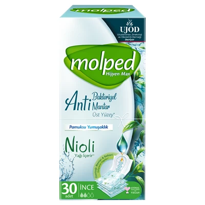 Molped Hijyen Max Günlük Ped 30'lu Antibakteriyel Antimantar Koruma 8'li Avantaj Paketi ürün görseli 1