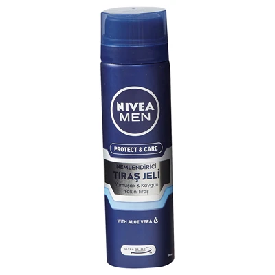 NIVEA Tıraş Jeli 200ml Normal Ciltler İçin Yakın ve Kaygan Tıraş 3'li Ekonomik Paket ürün görseli 1