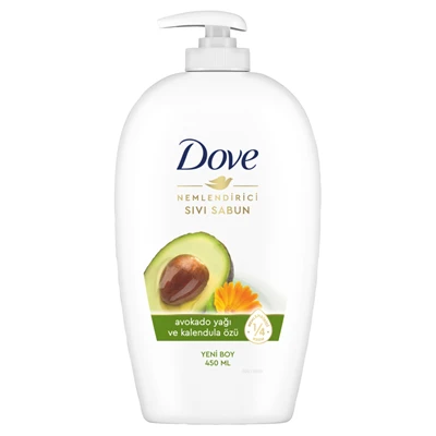 Dove Sıvı Sabun 450 ml Avokado Yağı ile Nemlendirici El Temizliği 3'li Ekonomik Paket ürün görseli 1