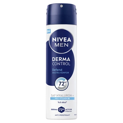 NIVEA Men Derma Control Defend Deodorant 150 ml - 72 Saat Koruma 5'li Avantaj Paketi ürün görseli 1