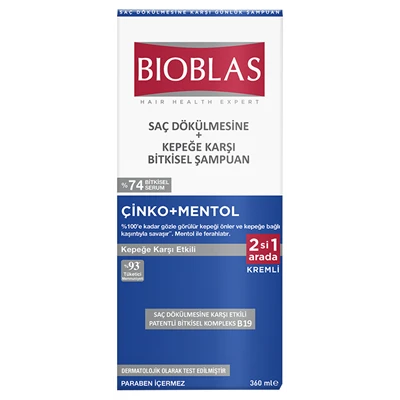BIOBLAS Şampuan 360ml Kepeğe Karşı Etkili, Saç Dökülmesine Karşı 6'li Avantaj Paketi ürün görseli 1