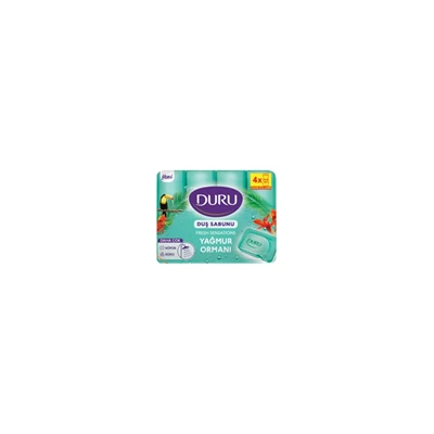 DURU Fresh Duş Sabunu 150g 4'lü Paket Yağmur Ormanı Kokusu 4'li Avantaj Paketi ürün görseli 1