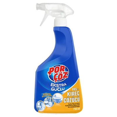 POR ÇÖZ Pas&Kireç Çözücü Sprey 750 Ml - İnatçı Pas ve Kireç Kalıntılarını Söker 8'li Avantaj Paketi ürün görseli 1