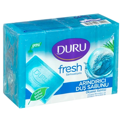 DURU Fresh Duş Sabunu 4x150G Okyanus Esintisi - Taze ve Ferah Temizlik 5'li Avantaj Paketi ürün görseli 1