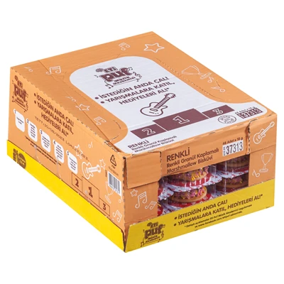 ETİ Puf Atıştırmalık 48x18g Renkli Bisküvi & Marshmallow 5'li Avantaj Paketi ürün görseli 1