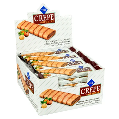 ÇİZMECİ Crepe Gofret 24*16 G Fındık 384g Rulo Gofret 3'li Ekonomik Paket ürün görseli 1