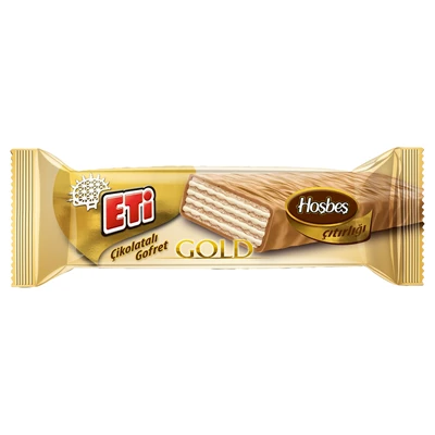 ETİ Çikolatalı Gofret Gold 29 g - Çıtır Yapraklar, Altın Lezzet 2'li Ekonomik Paket ürün görseli 1