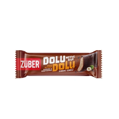 ZÜBER Dolu Dolu Meyve Bar 30 G Fındık Ezmeli Katkısız Atıştırmalık 8'li Avantaj Paketi ürün görseli 1