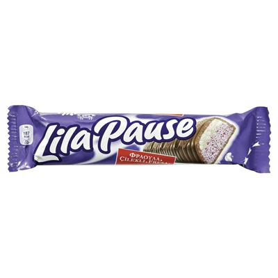 Milka Lila Pause Çikolata 34G - Çilekli Kremalı ve Pirinç Patlaklı 8'li Avantaj Paketi ürün görseli 1