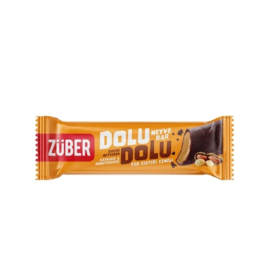 ZÜBER Dolu Dolu Meyve Bar 30 G Yer Fıstığı Ezmeli Katkısız Atıştırmalık 8'li Avantaj Paketi ürün görseli 1