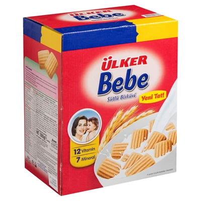 Ülker Bebe Bisküvisi 800G - 12 Vitamin ve 7 Mineral İçeren Besleyici Atıştırmalı 6'li Avantaj Paketi ürün görseli 1