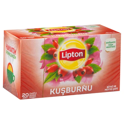Lipton Kuşburnu Meyve Çayı 20'li Poşet - 100 g 6'li Avantaj Paketi ürün görseli 1