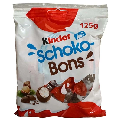 Kinder Schoko Bons 125 G Sütlü Çikolata Topları Atıştırmalık 4'li Avantaj Paketi ürün görseli 1