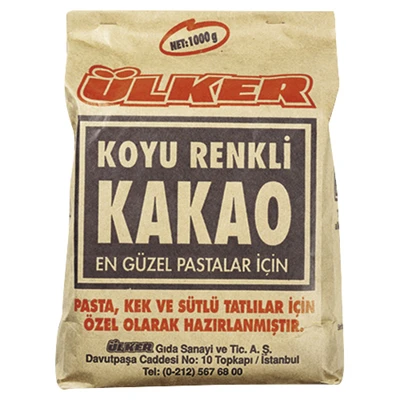 ÜLKER Kakao 1 Kg Toz - Pastacılık ve Tatlılar İçin İdeal 2'li Ekonomik Paket ürün görseli 1