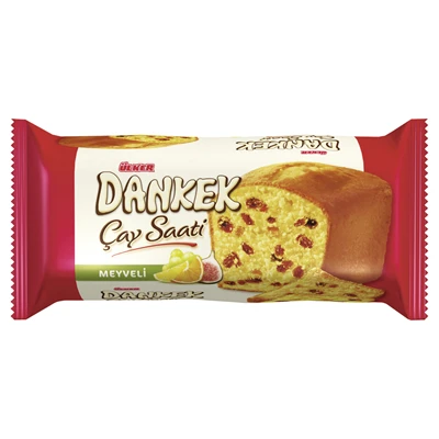 ÜLKER Dankek Çay Saati Meyveli Kek 200G - Çay Keyfinize Lezzet Katan Atıştırmalı 8'li Avantaj Paketi ürün görseli 1
