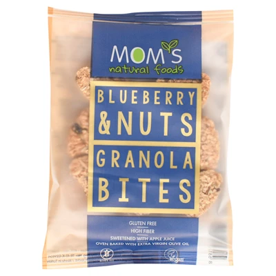 MOM'S NATURAL Granola Bites 40G Yaban Mersini&Yemiş - Sağlıklı Atıştırmalık 8'li Avantaj Paketi ürün görseli 1
