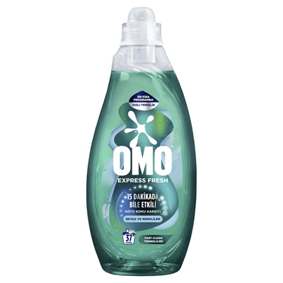 OMO Express Fresh Sıvı Çamaşır Deterjanı 1,48 L - Hızlı Temizlik ve Kötü Koku Ka 2'li Ekonomik Paket ürün görseli 1