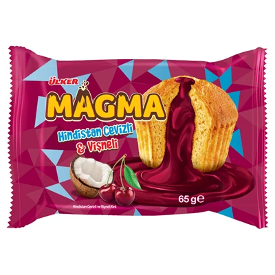 Ülker Dankek Magma Kek Hindistan Cevizli Vişne 65g 16'lı Paket 6'li Avantaj Paketi ürün görseli 1