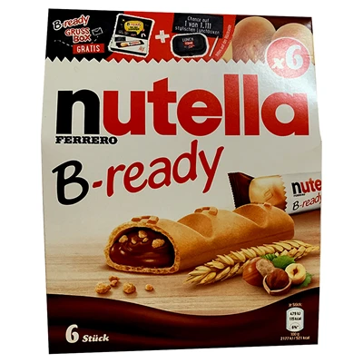 Nutella B Ready Fındık Dolgulu Gofret 6lı 132g Atıştırmalık 8'li Avantaj Paketi ürün görseli 1