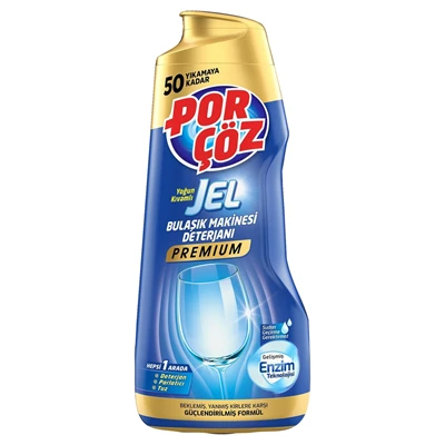 POR ÇÖZ Bulaşık Makinesi Jel Deterjan 900 ml - Gelişmiş Enzim Teknolojisi 6'li Avantaj Paketi ürün görseli 1