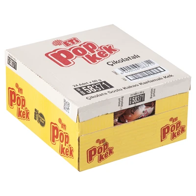 ETİ Popkek 24x60g Kakaolu Kek - Pratik Atıştırmalık 2'li Ekonomik Paket ürün görseli 1