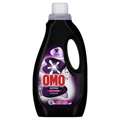 OMO Active Cold Power Sıvı Çamaşır Deterjanı 1,5 L Siyahlar İçin 4'li Avantaj Paketi ürün görseli 1