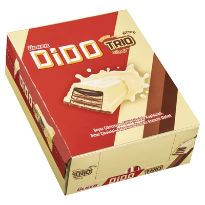 Ülker Dido Beyaz Çikolatalı Gofret 24x36,5 g Trio 3'li Ekonomik Paket ürün görseli 1