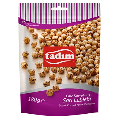 Tadım Çifte Sarı Leblebi 180g Tuzlu Kavrulmuş Atıştırmalık 8'li Avantaj Paketi ürün görseli 1