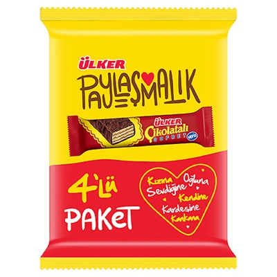 Ülker Çikolatalı Gofret 4x36 g - 4'lü Paket Atıştırmalık 8'li Avantaj Paketi ürün görseli 1