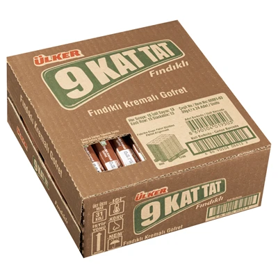Ülker 9Kat Tat Gofret Fındık Aromalı 39g - Klasik Lezzet 6'li Avantaj Paketi ürün görseli 1