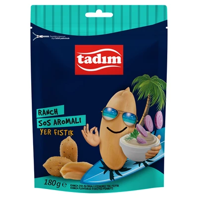 Tadım Ranch Yer Fıstığı 180 g - Lezzetli Atıştırmalık 8'li Avantaj Paketi ürün görseli 1