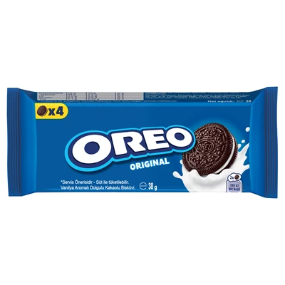 OREO Bisküvi Kakaolu 12x38g - Vanilya Aromalı Klasik Lezzet 5'li Avantaj Paketi ürün görseli 1