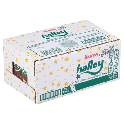 Ülker Halley Bisküvi 24x30g Pratik Atıştırmalık 4'li Avantaj Paketi ürün görseli 1