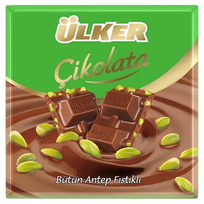 Ülker Kare Çikolata 65g Fıstıklı - Antep Fıstıklı Lezzet 6'li Avantaj Paketi ürün görseli 1