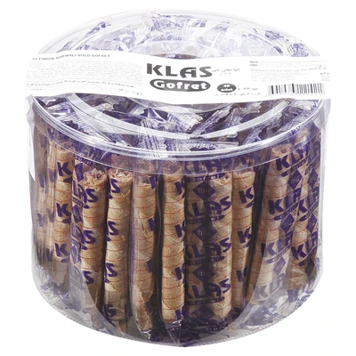ÇİZMECİ Klastime Gofret 48*10 G Fındık - 480 g Rulo Gofret 2'li Ekonomik Paket ürün görseli 1